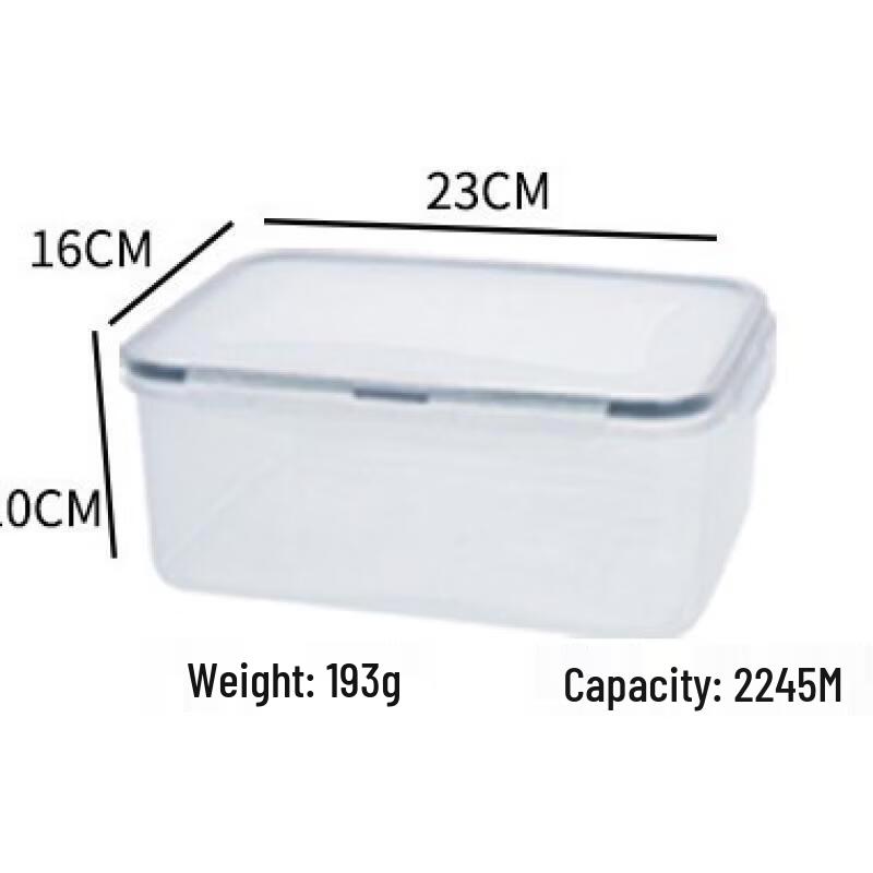 

RuHan Rectangular Food Storage Containers, 2245ml (Set of 5)