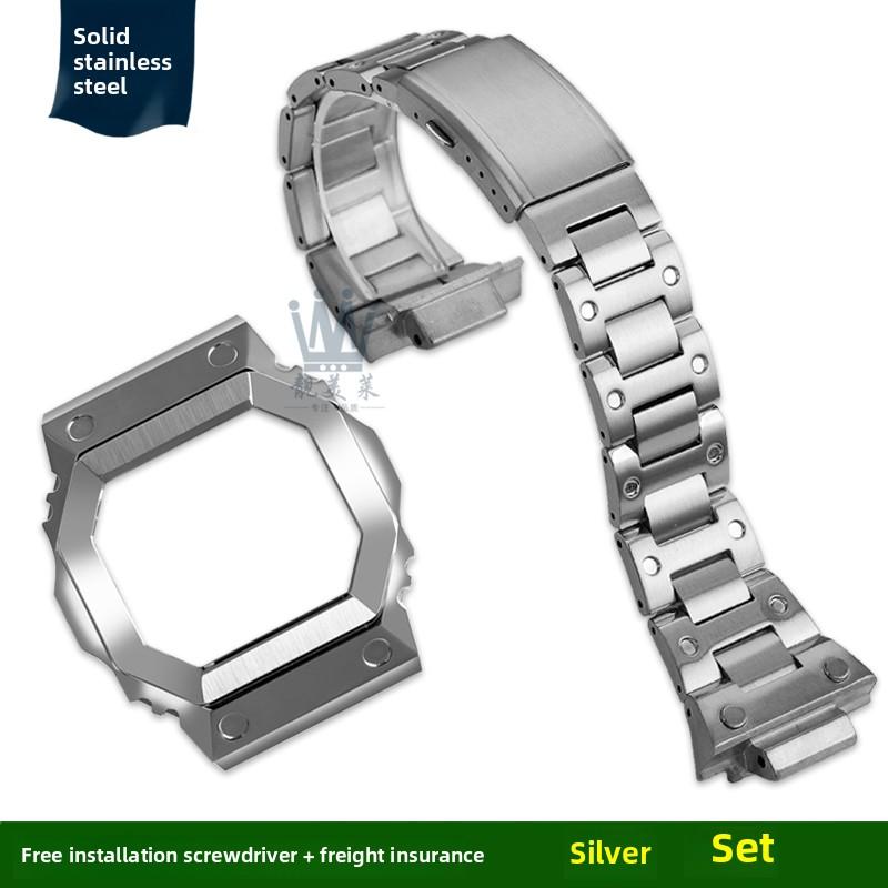 Mod Kit GX-56 Carcasă Metalică Curea Pentru Casio GSHOCK G Pătrat Mare GX-56BB GXW-56 Rama Brățară Ceas Oțel Inoxidabil Bărbați Brățară Solidă