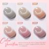 MODELONES Magnetic Cat Eye Gel with Magnetic Nail Fine Cat Eye Gel Nail Colors Gel, Magnets, Glitter, Polish, Particles, Design, 6-Color Set, UV/LED