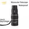 Hd Portable Scope 16x52 Dual Focus Monocular Telescope Hunting Spotting Handheld Binoculars 66m/8000m For Tourism Fishing