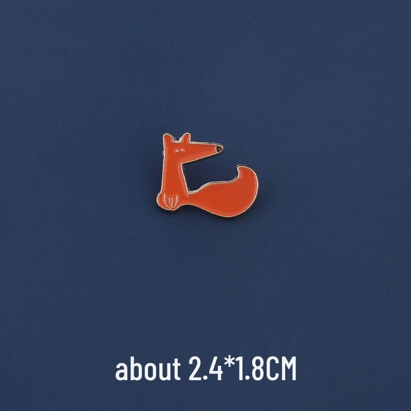 

Мультяшная брошь «Лисёнок из Маленького принца»: Элегантный эмалевый значок из сплава для рюкзаков и женских аксессуаров