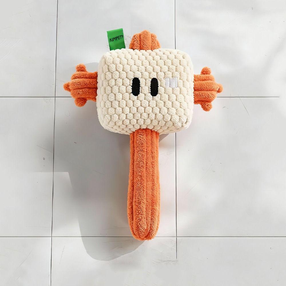 Wear-resistant Plush Hammer Dog Toy Creative Cleaning Tooth Chew Toy  Relieve Boredom