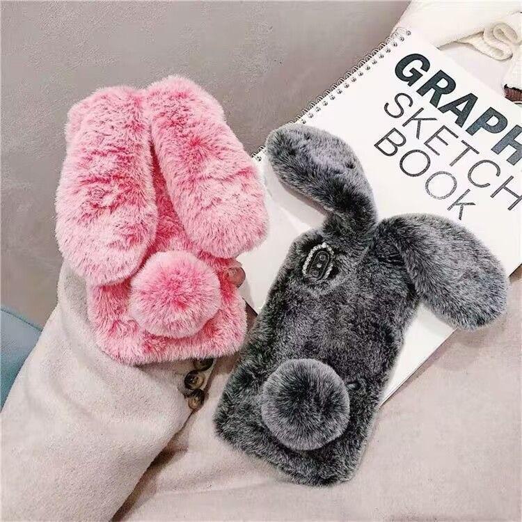 

Чехол Plush Love Bunny для iPhone 7/8/11/X/12/13 — устойчивый к падениям, креативный и модный для осени/зимы. Apple 14