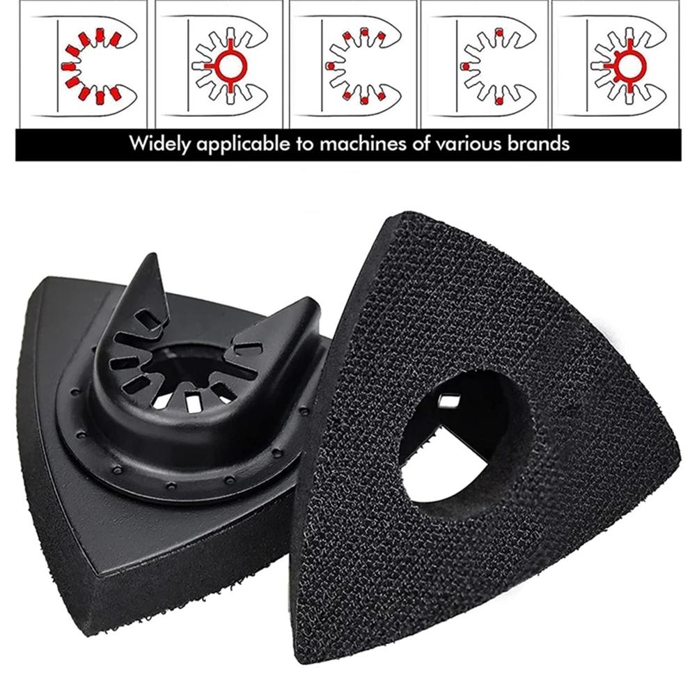 Sanding Pad For Polishing And Grinding Black Triangular 1pc