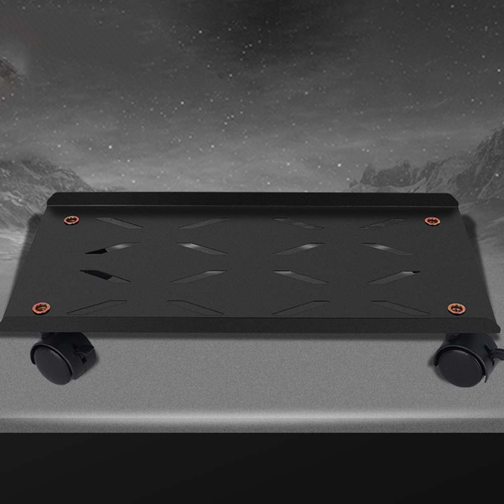 PC Chassis Bracket with 360 Swivel Wheels for Smooth Office Relocation