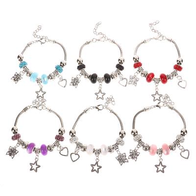 Boho Butterfly Star Heart Pandent Beaded Bracelet For Women Jewelry Bracelet Adjustable Opening  Jewelry Accessories