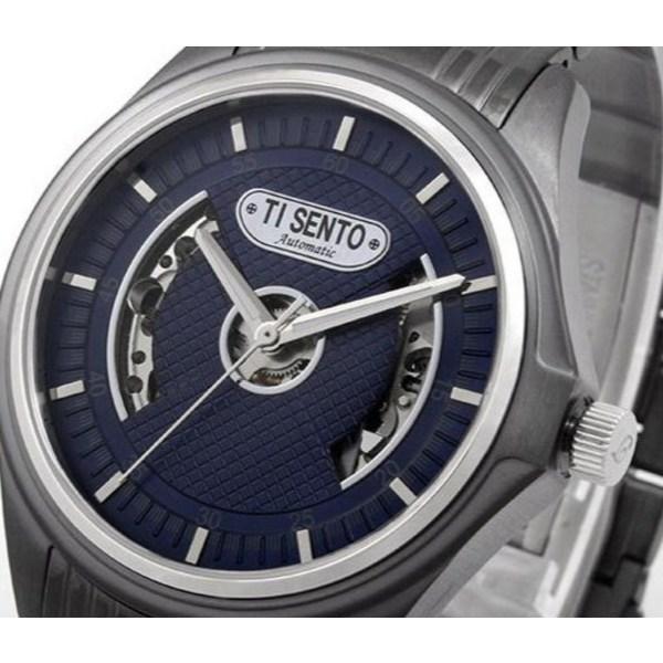 [Ticento]Men's Tapisry Automatic Metal Watch TS50901 + Shopping Bag, Korean Luxury Watches