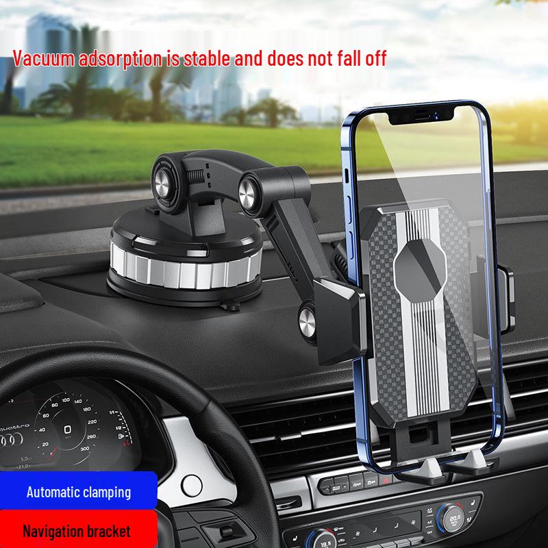 Car Multi-Functional Navigation Phone Holder with Suction Cup for Truck - Retractable & Adjustable