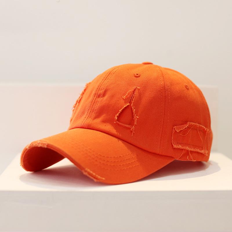 

Korean Style Large Brim Duckbill Cap: High-End Slimming Sun Protection Summer Hat оранжевый