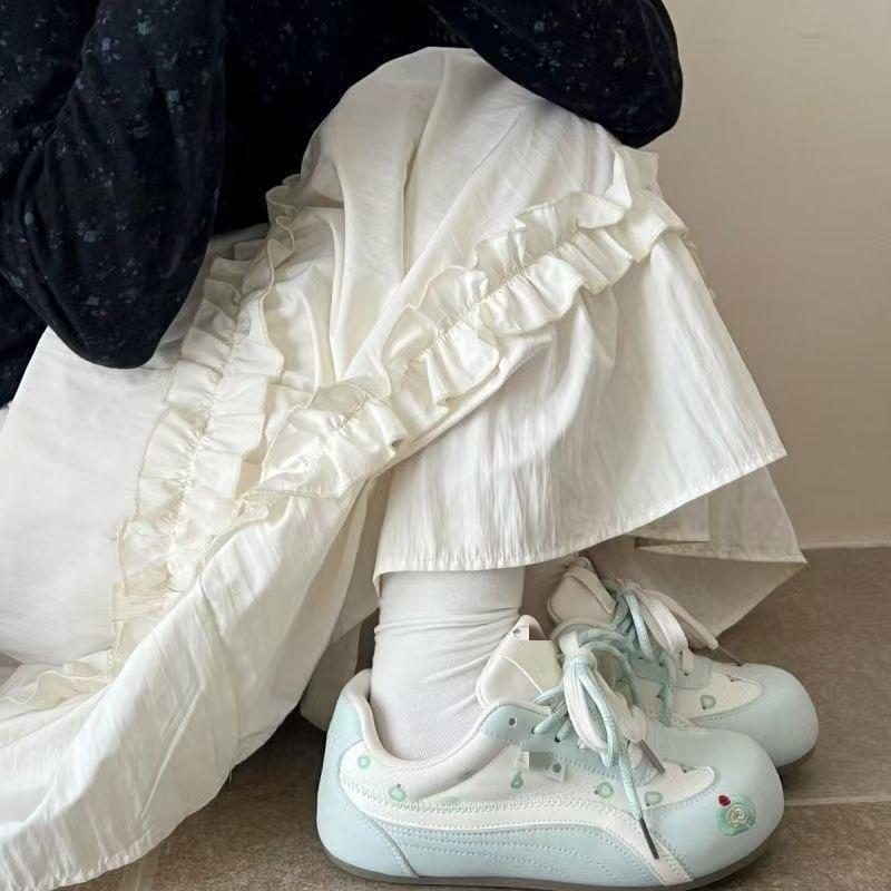 Campus style bear female autumn new high value casual sweet board shoes versatile little white