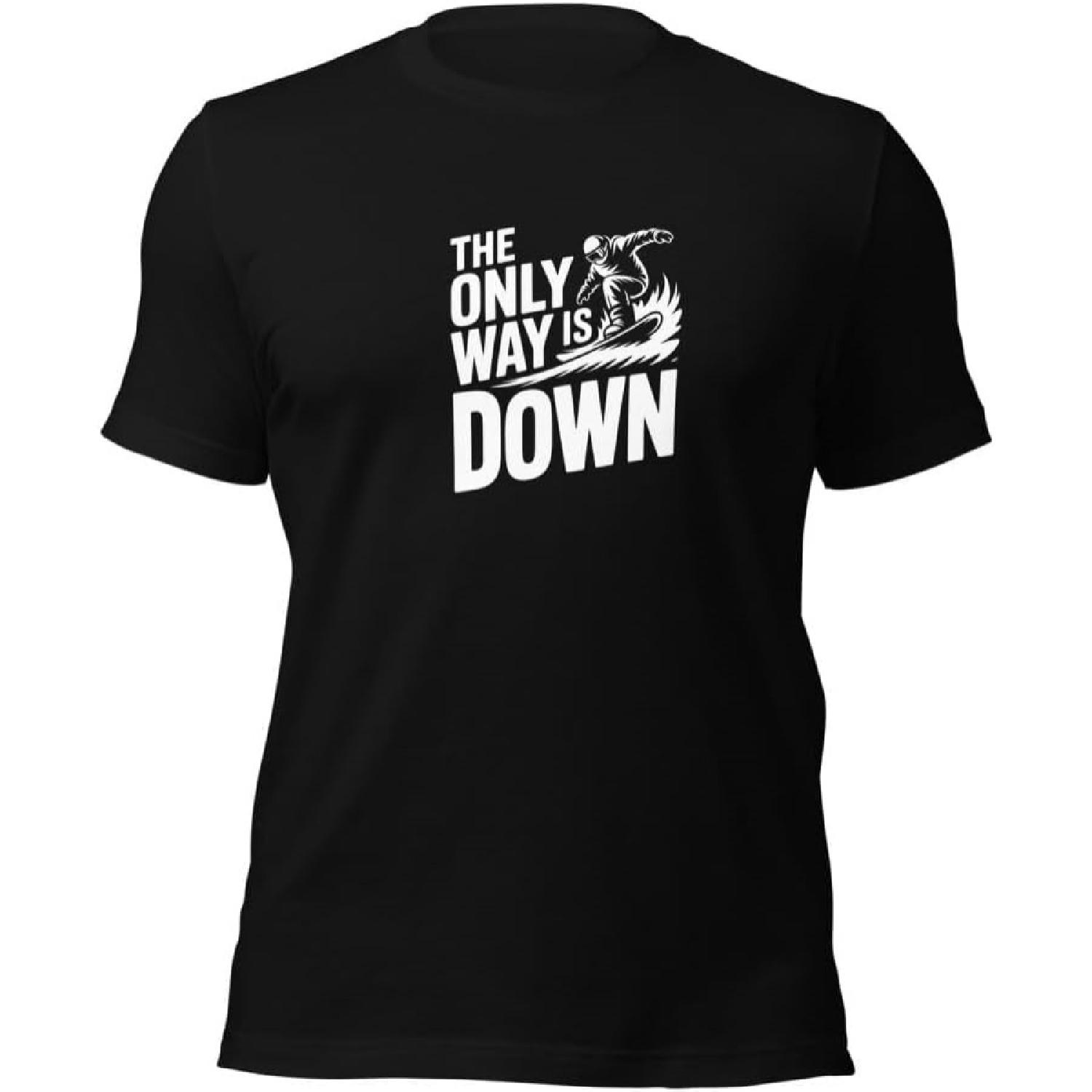 

Snowboarding Only Way Down Premium Tee _ Extreme Sports Apparel _ Rider Gift _ Mountain Lifestyle Shirt _ Snowboarder Gear XXXXXL різнокольоровий
