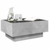 LED Coffee Table Concrete Grey 70 x 50 x 30 cm Particleboard