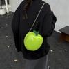 Round Design Fun Bag For Lady Girls Trend Mini Crossbody Phone Bag Japanese Cute Apple Creative Handbag Purse Female Red Purse