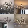 Nordic Luxury Living Room Glass Ball Chandelier Home Decoration Dining Room Kitchen Bedroom Ceiling Chandelier Indoor Lighting