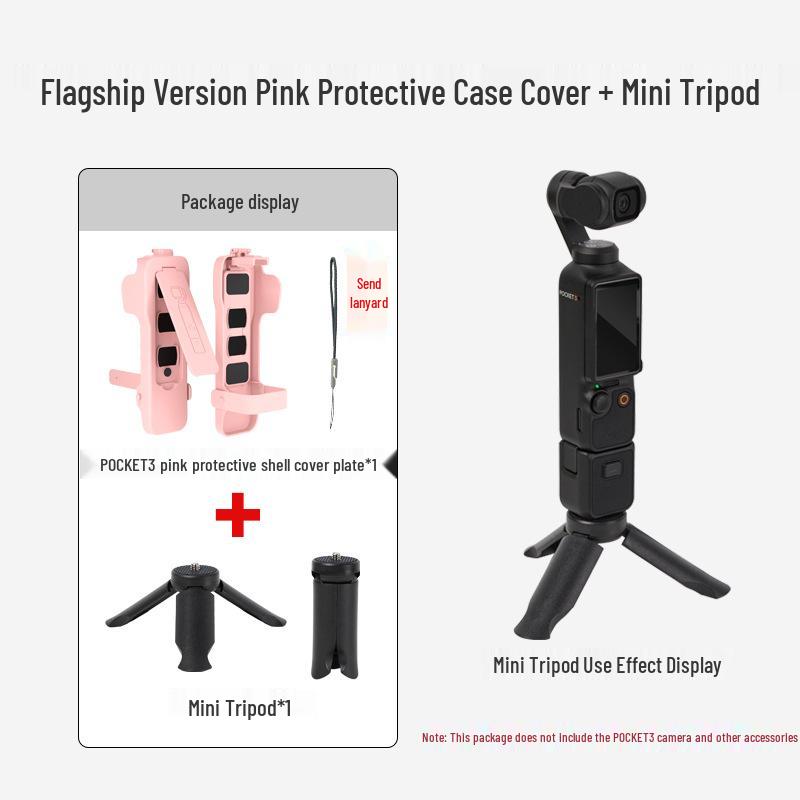 DJI Pocket 3 Protective Case with Magnetic Flip Cover and Screen Plate for Gimbal Camera and Filter Storage.