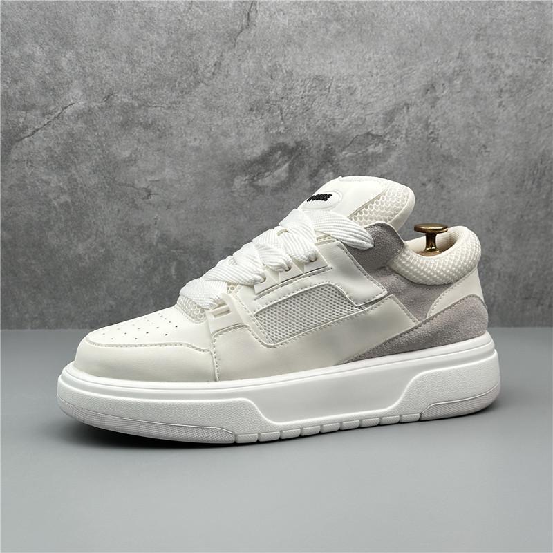 

Модный тренд Мужские массивные кроссовки Белая дышащая сетка Спорт Все сочетается Обувь на платформе Повседневная мода Уличный бег трусцой Ходьба Плоская 38