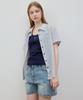 Oioi Collection Low-Rise Denim Shorts [Blue]