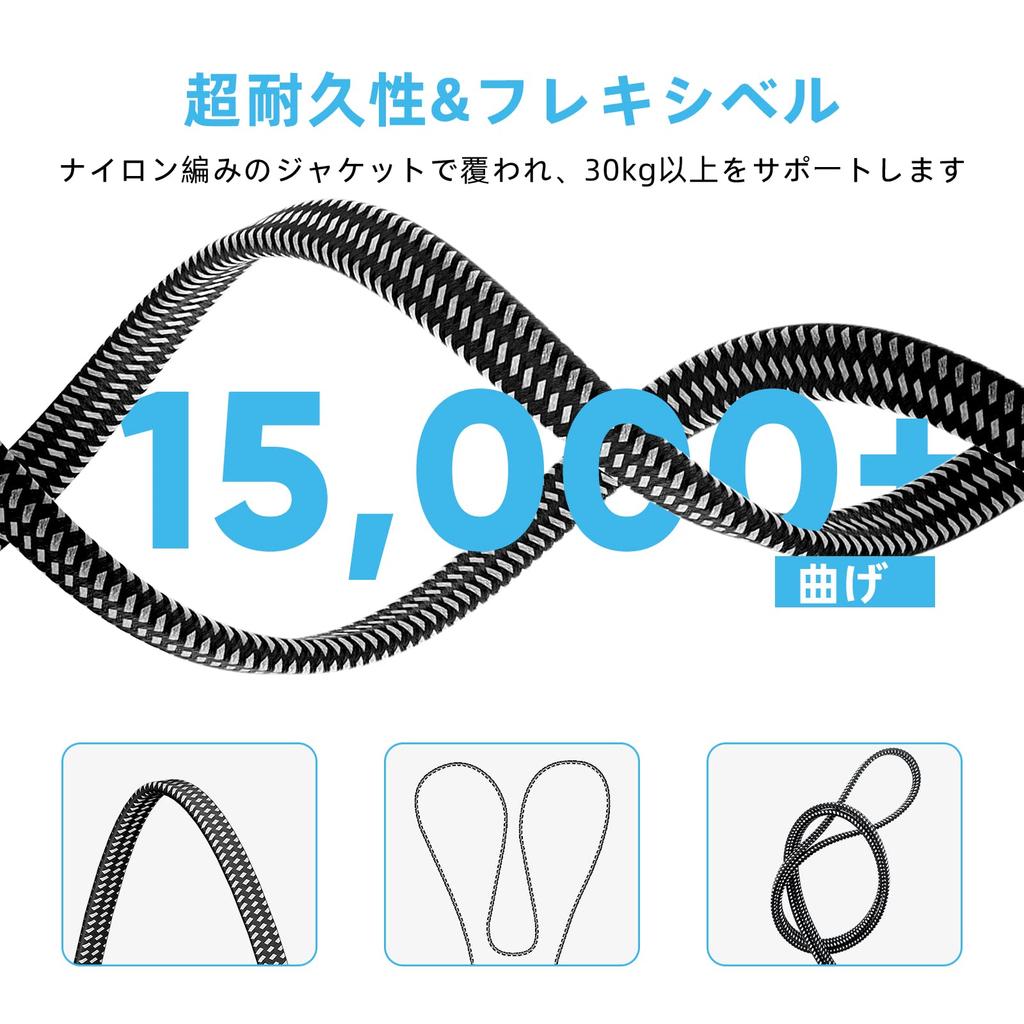 BUSOHE LAN Cat8 Flat Braided High RJ45 Thin Ethernet Cable with 8 Plating Suitable for Includes 50 Fasteners Cable, 50M, Cable, Speed, Connector,