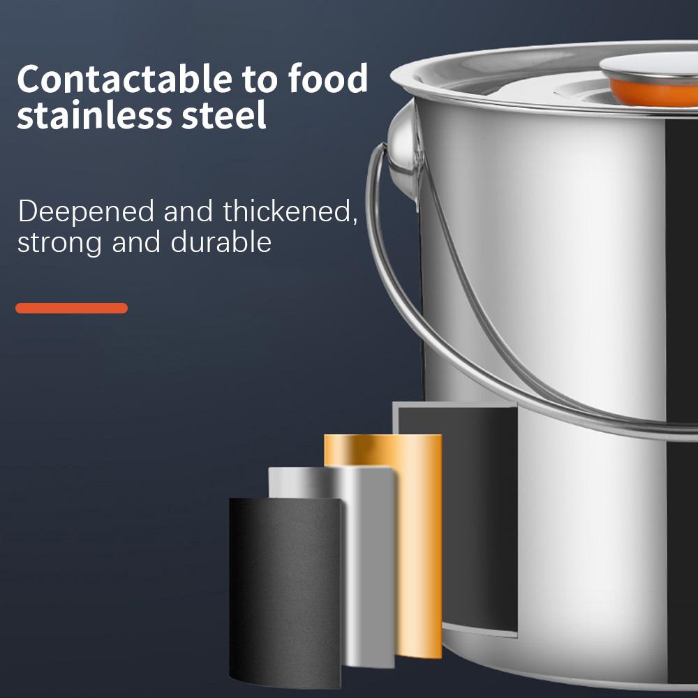 Stainless steel food grade storage and sealing tank - suitable for multifunctional storage of oil, milk, and tea