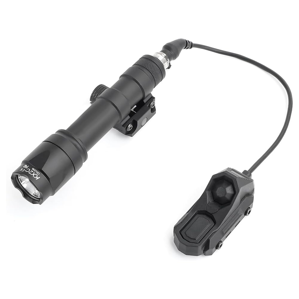 

WADSN M600C Type Scout Flashlight [AXON Type Tactical Remote Switch] 20mm Rail Compatible, 600 Lumens, Airsoft Tactical Light