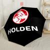 Holden Lion Logo Design Compact Travel Automatic Umbrella Retractable Design with 8-Rib Durability Durable Plastic & Iron All-Season Use