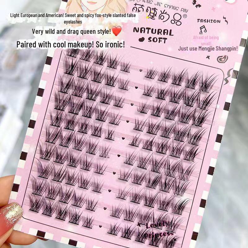 

Menglash Fox Series Natural Slanted Flying False Eyelashes - Barbie Cartoon Single Cluster Segmented Lases