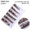 Long Bag Nail Art Jewelry Glass Flat Bottom Diamond Nail Art Diamond Nail Art Jewelry Mixed