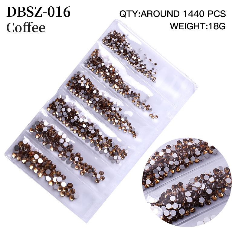 Long Bag Nail Art Jewelry Glass Flat Bottom Diamond Nail Art Diamond Nail Art Jewelry Mixed