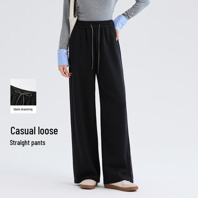 FivePlus Women's Casual Straight-Leg Wide-Leg Pants