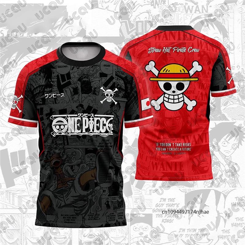 

One Piece Anime Luffy Gear 5 3D Print Football Jersey For Men Tshirt Summer Sports Polo Shirt Casual Cosplay Tees Kids/Adult Top S