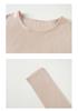 Yangzi Yarn Women's Slim-Fit Wool Sweater with Rolled Hem & Round Neck - 2026 Spring Seamless Knitwear