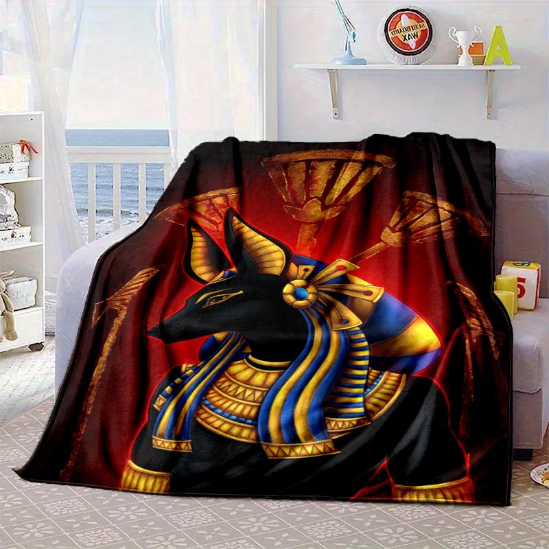Egyptian Cat Mythology Blanket Flannel Blanket Throw Blanket Sofa Cover Blanket Soft Premium Blanket Picnic Blanket Tv Blanket Gifts