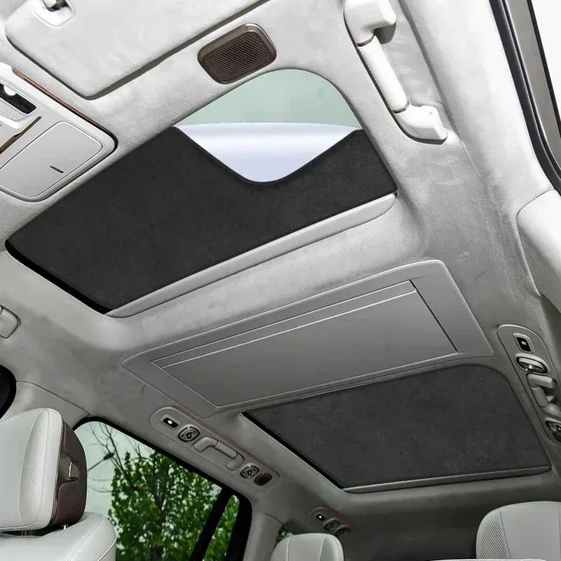 Car Suede Fabric Anti-uv For LYNK&CO 900 2025-Present Electrostatic Adsorption Sunroof Sunshade Auto Heat Insulation Skylight