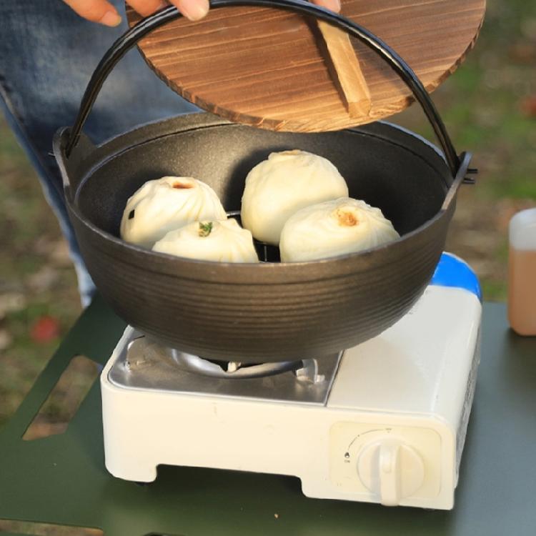 Gjutjärnsgrytor Hängande Soppgrytor Camping Matlagningsgrytor Utomhus Tillbehör