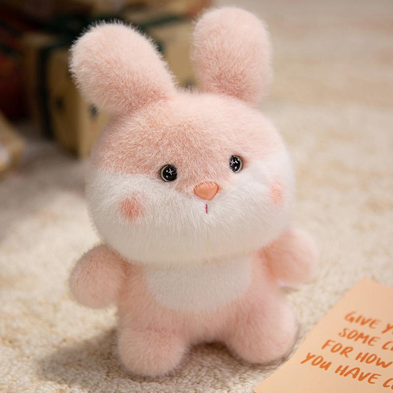 Cartoon Cute Little Bear Chicken Elk Table with Doll Plush Toys Children's Day Birthday Gift Doll Rag Doll