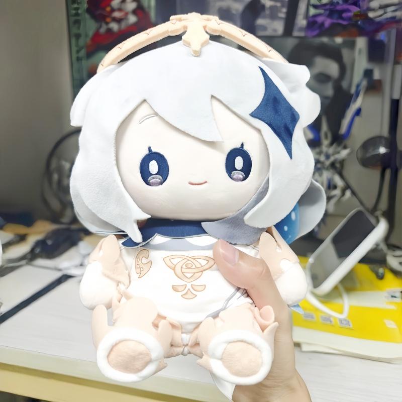 Mihoyo Genshin 30cm Paimon Q Version Soft Figures Official Intertwined Traveler Series Collectible Stuffed Anime Toy Trendy Gift