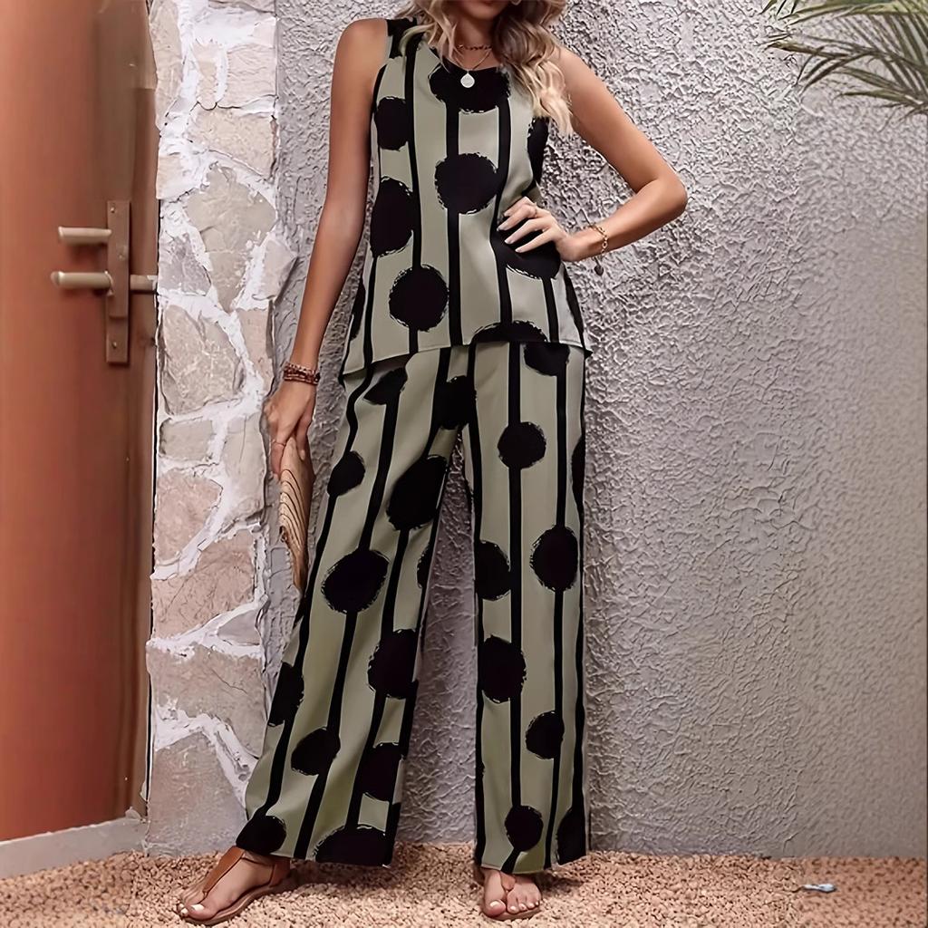 Women's Fashion Summer Tank Top Pantsuit