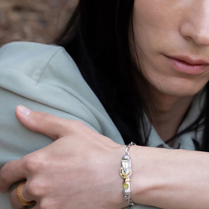 BE/GINS Time Movement Blue Diamond Bracelet