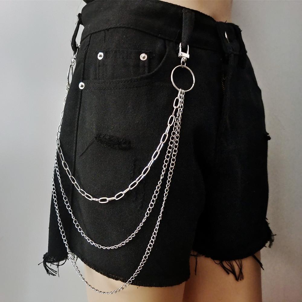 U-shaped Chain Versatile Body Chain, Retro Simple and Fashionable Multi-layer Geometric Trouser Chain