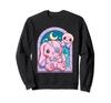 Kawaii Pastel Goth Cute Creepy Rabbit Plush Sweatshirt