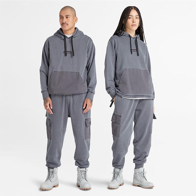 Timberland Mixed Media Garment Dye Sweatpants 'Grey' Unisex A6JT5-001