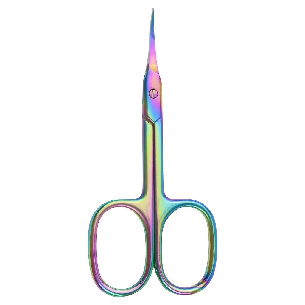 Professional Stainless Steel Cuticle Scissors & Beauty Scissors Nail Cuticle Trimmer Cuticle Cutter1pc Pointed Curved Blade
