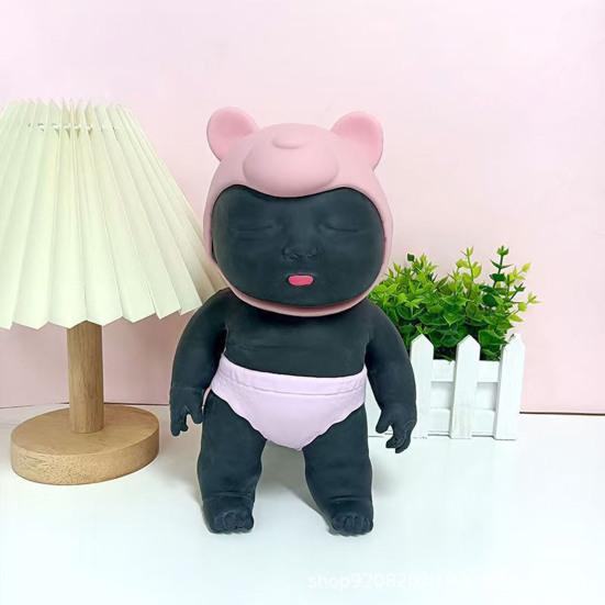 Baby Doll Squeeze Toy Teens Adults Anxiety Stress Relief Doll Fidget Toy Sand Filled Soft TPR Calming Doll Sensory Toy