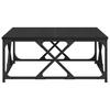 Coffee Table Black Oak Effect 70 X 70 X 30 Cm Engineered Wood