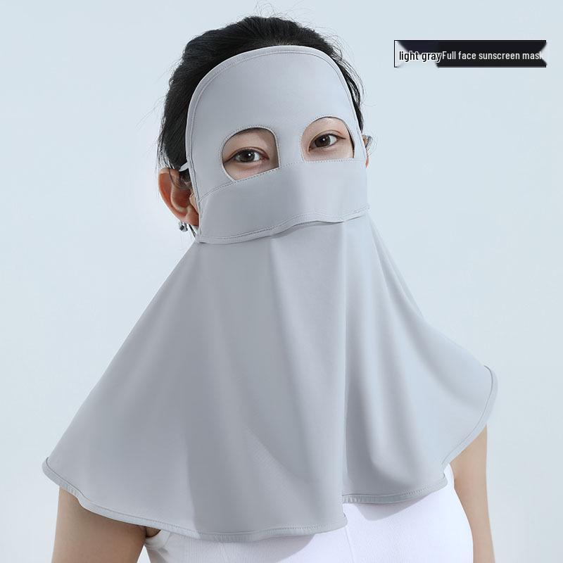 Unisex Eisseide Sonnenschutz Gesichtsmaske für Wind und Staub