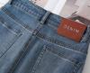 Women's High-Waisted A-Line Denim Midi Skirt with Retro Slit - Spring/Autumn 2026 Collection