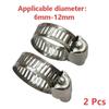 Stainless Steel Hose Clamps 10Pcs Durable Rust Resistant Adjustable Clips for Garden Hose Plumbing Pipeline Fixing DIY Projects