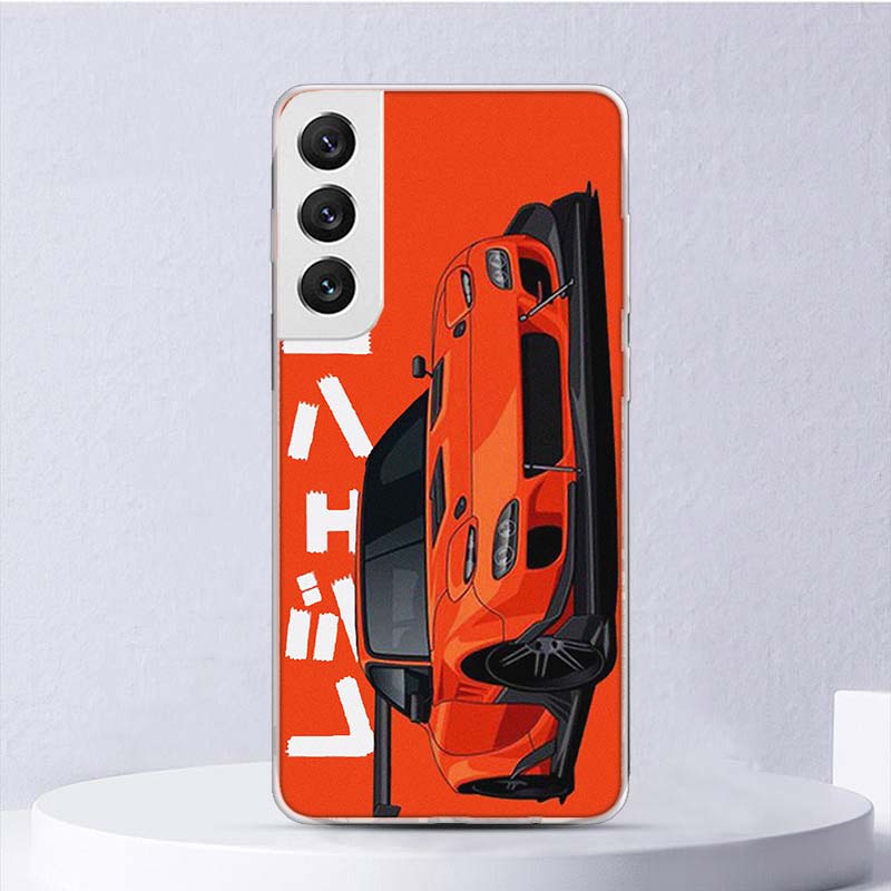 JDM Tokyo Drift Sportwagen Weiche Hülle Für Samsung Galaxy S22 S21 Ultra S20 FE S10 Plus Handyhülle S9 S8 + S10E S7 Edge S6 Funda
