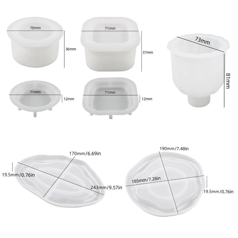 Handmade Pallet Silicone Mold DIY Epoxy Resin Mold Vase Silicone Mold  Flower Vase Maker