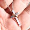 2025 Unique Creative Design Stainless Steel Cross Couple Necklace - Versatile and Fashionable